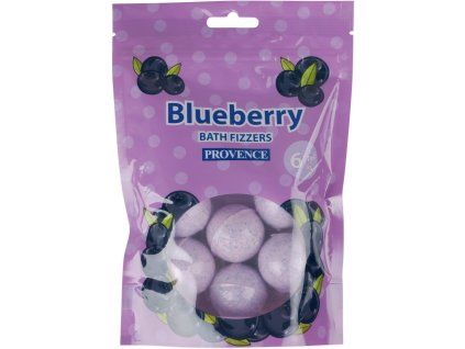 6x šumivá bomba do koupele 20g BORŮVKA